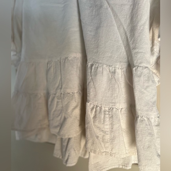 Anthropologie White Tiered Top - Picture 4 of 6
